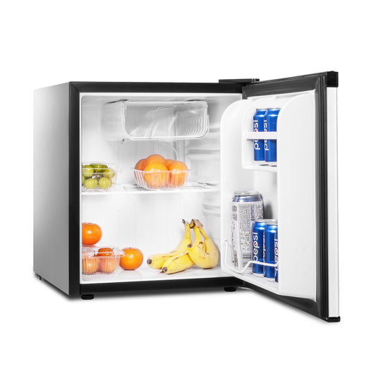 1.6 Cu.ft. Mini Fridge with Freezer. Single-Door Compact Refrigerator/Freezer with 7-Level Adjustable Thermostat. Removable Shelf. Small Refrigerator for Apartment. Office. Dorm (Black)