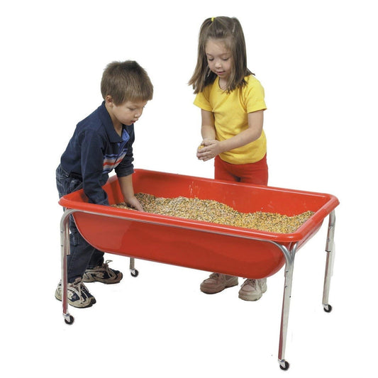 Children's Factory 1133-18 18 Large Sensory Table. Preschool/Homeschool/Playroom. Indoor/Outdoor Play Equipment. Toddler Sand and Water Activity. Red