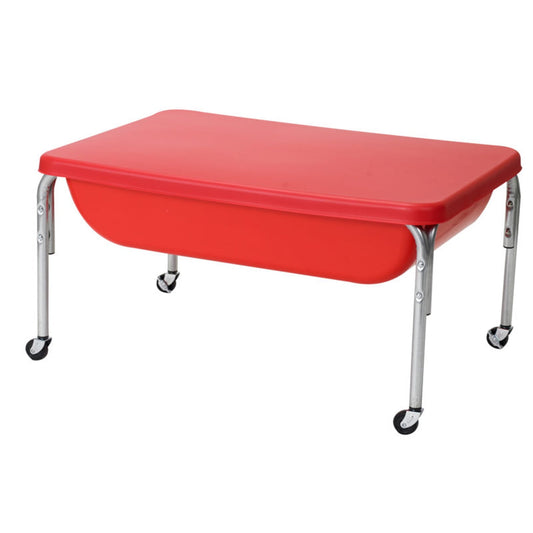 Children's Factory Large Sensory Indoor and Outdoor Table and Lid Set. Red